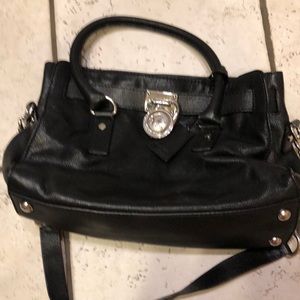Black leather Michael Kors purse